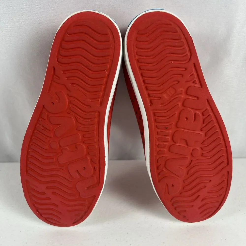 Native UNISEX Jefferson Kids/Youth (Ruby Red/ Shell White) size J1